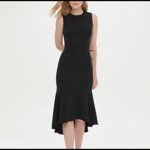 Calvin Klein Ruffled Midi Dress - Size 4